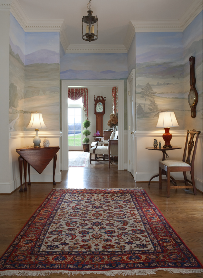 Federal period style home designed by Margery Wedderburn Interiors in Charlottesville, Virginia