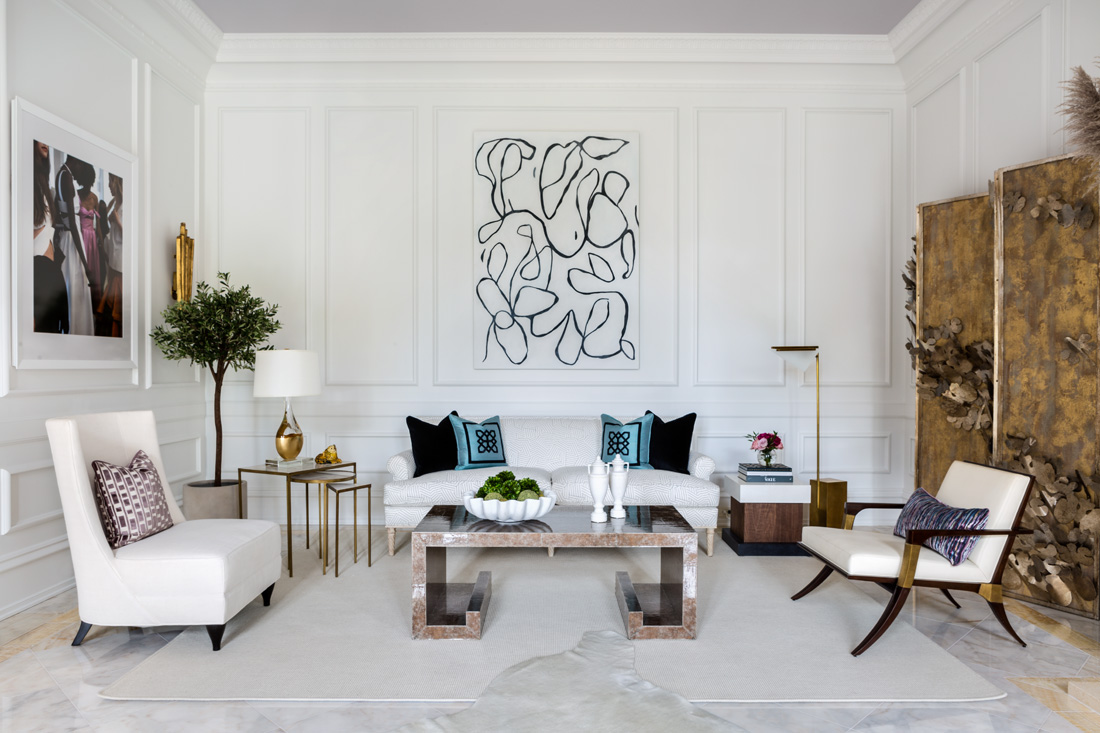 French modern style living room of the DC Design Showhouse 2017 by Margery Wedderburn